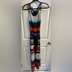 Guess Multicolor Striped Maxi Dress